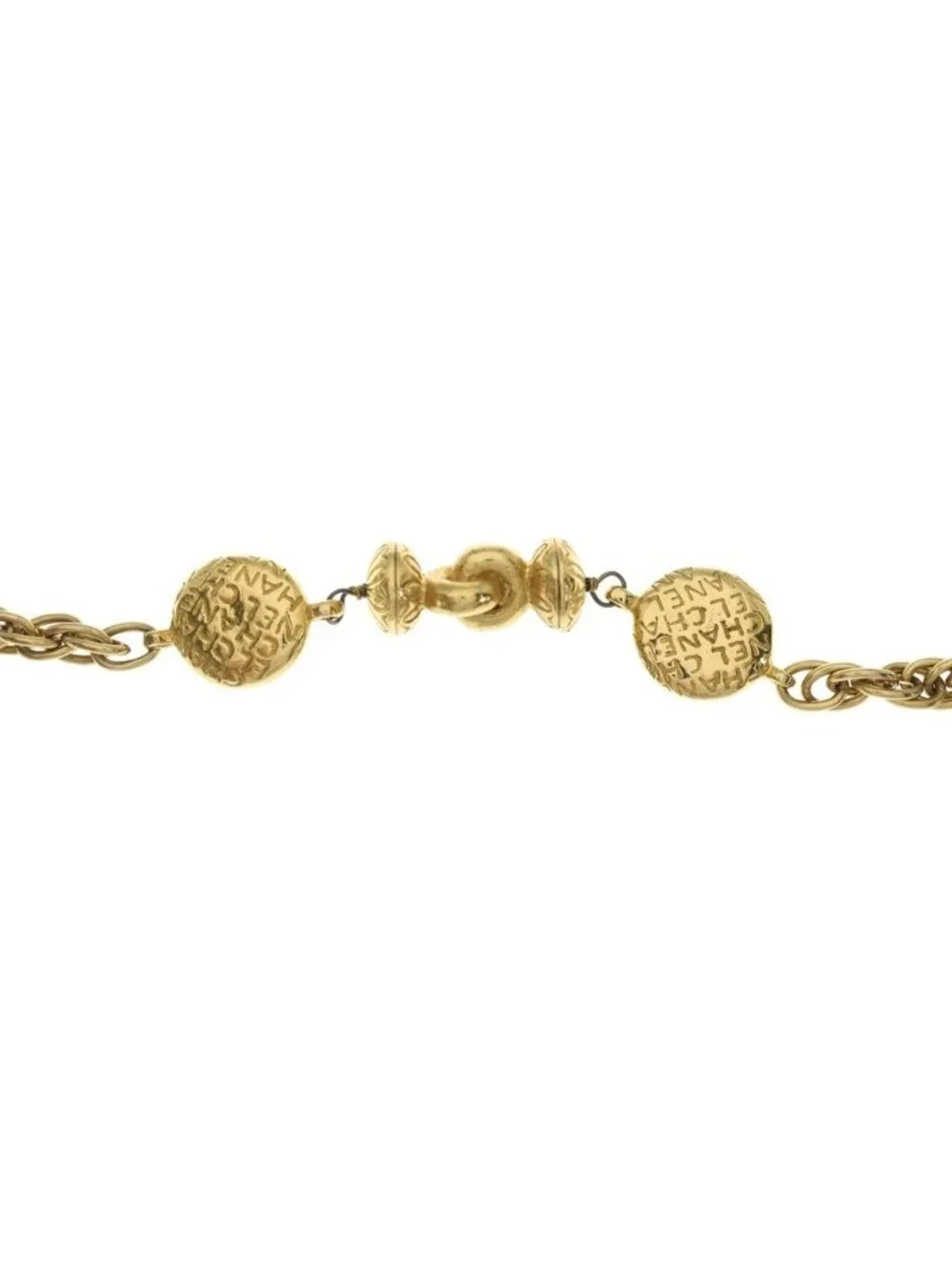 Chanel Mademoiselle Long Chain Necklace Gold